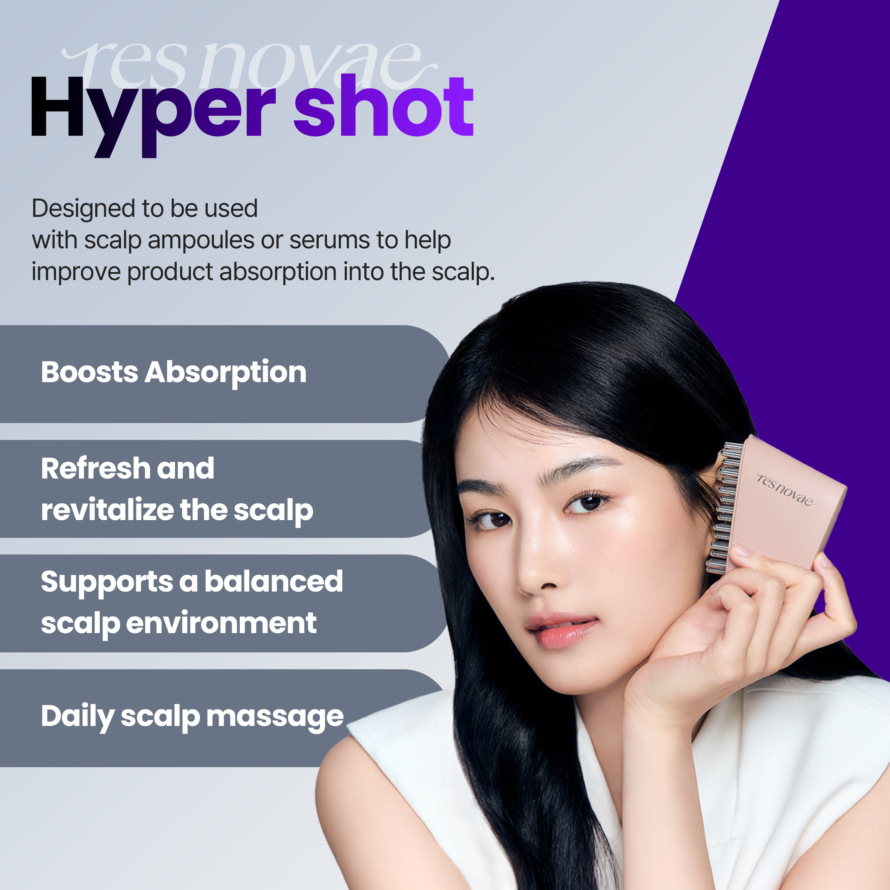 SET] res novae Hyper Shot (+ Expert Shot Scalp Ampoule 15ml) (Pink